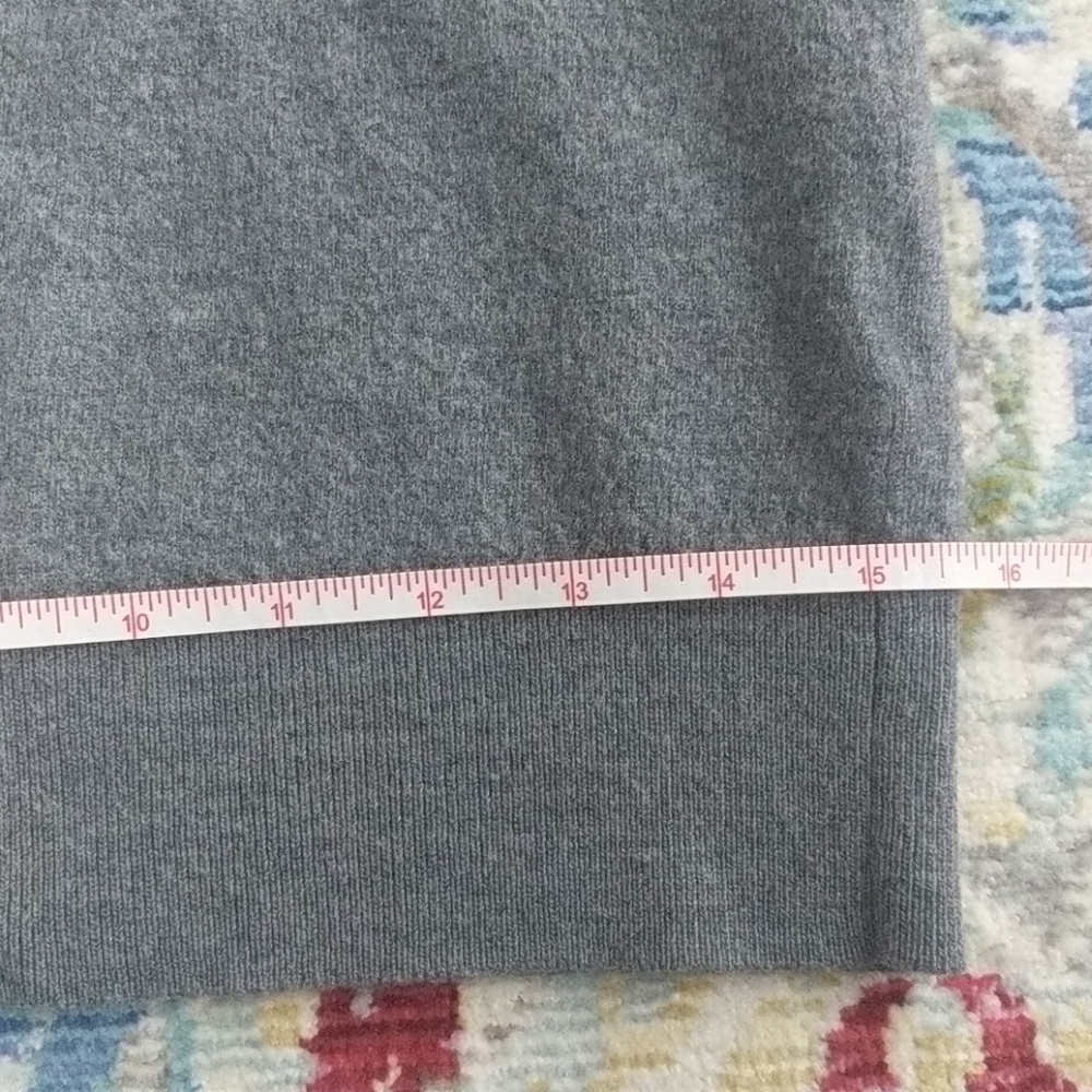☀️ Italian Merino Yarn Gray Sweater - S - Picture 8 of 12